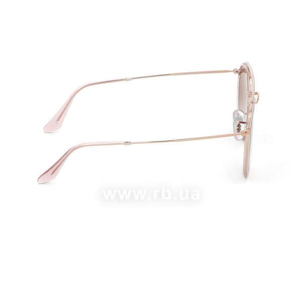   Ray-Ban Round Double Bridge RB3647N-9069-A5 Dark Bronze | Faded Brown,  