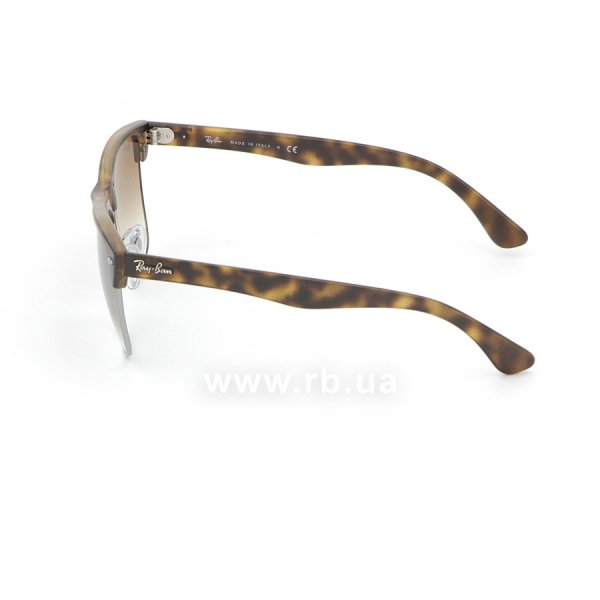   Ray-Ban Oversized Clubmaster RB4175-878-51 Matte Avana/Gunmetal | Faded Brown,  