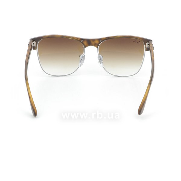   Ray-Ban Oversized Clubmaster RB4175-878-51 Matte Avana/Gunmetal | Faded Brown,  