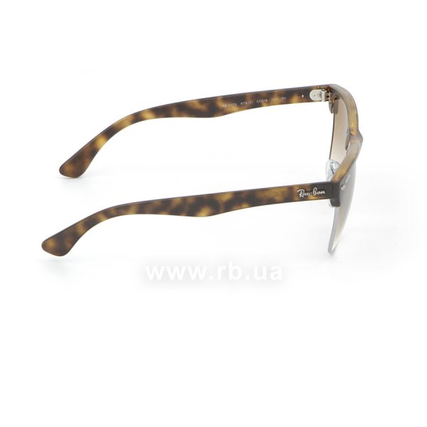   Ray-Ban Oversized Clubmaster RB4175-878-51 Matte Avana/Gunmetal | Faded Brown,  