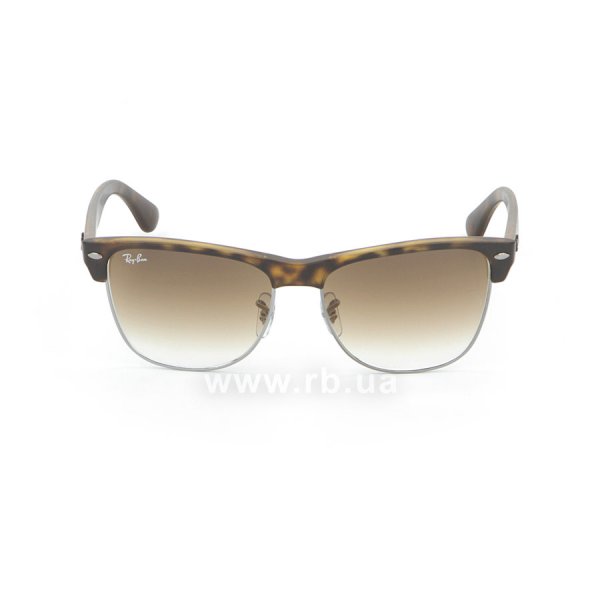   Ray-Ban Oversized Clubmaster RB4175-878-51 Matte Avana/Gunmetal | Faded Brown,  