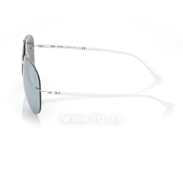   Ray-Ban Aviator LightRay RB8058-003-30 Silver/Light Grey | Silver Mirror,  