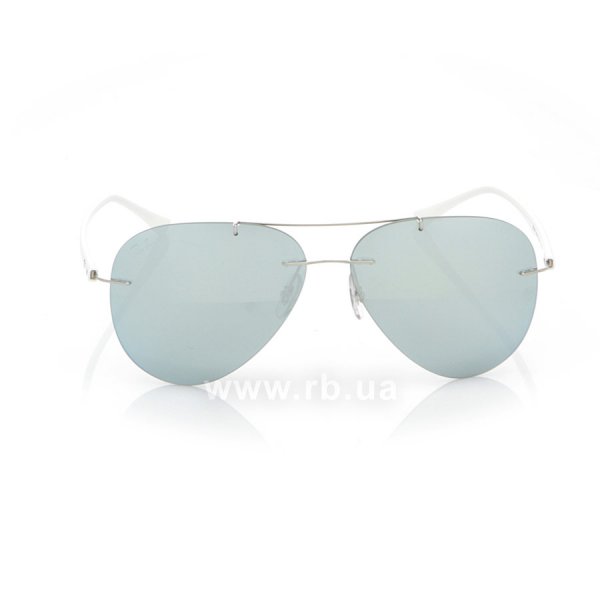   Ray-Ban Aviator LightRay RB8058-003-30 Silver/Light Grey | Silver Mirror,  