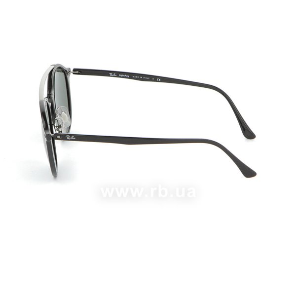   Ray-Ban LightRay Round RB4266-601-71 Black | Grey/Green,  