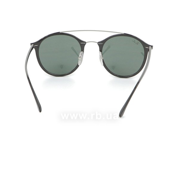   Ray-Ban LightRay Round RB4266-601-71 Black | Grey/Green,  