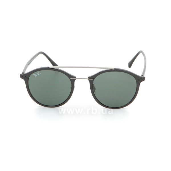   Ray-Ban LightRay Round RB4266-601-71 Black | Grey/Green,  