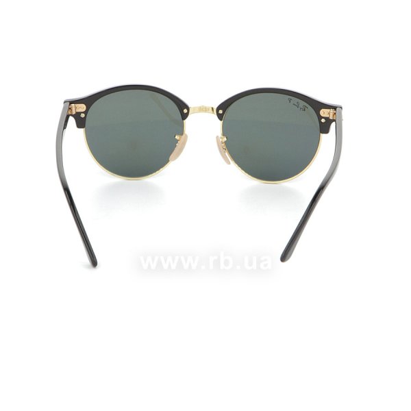   Ray-Ban Clubround RB4246-901-58 Black/Arista | Polarized Natural Green,  