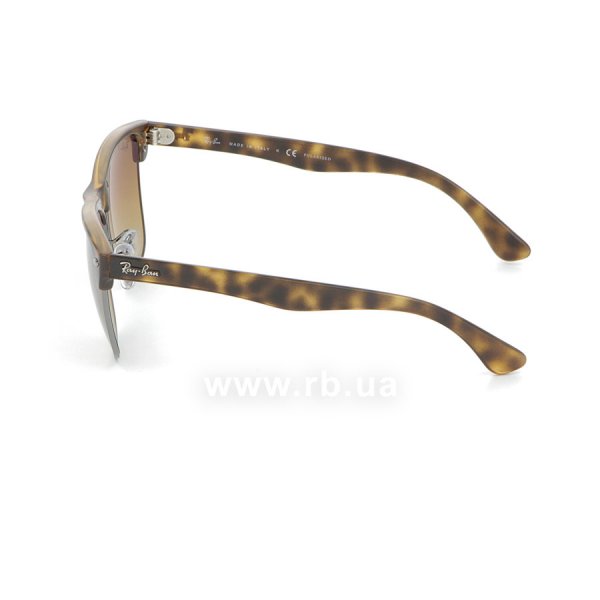   Ray-Ban Oversized Clubmaster RB4175-878-M2 Matte Havana/Gunmetal | Brown Gradient Polarized,  