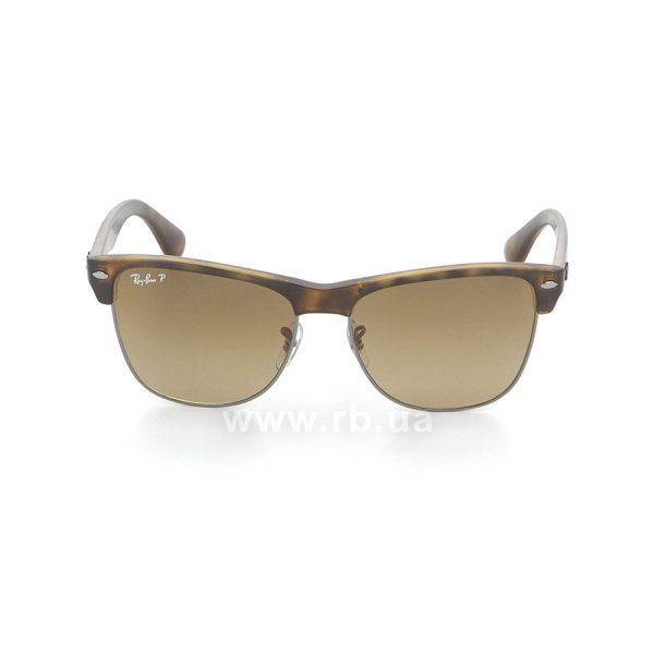   Ray-Ban Oversized Clubmaster RB4175-878-M2 Matte Havana/Gunmetal | Brown Gradient Polarized,  