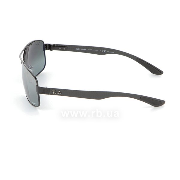   Ray-Ban Chromance Carbon Fibre RB8318CH-002-5L Black | Light Blue Mirror Polarized,  
