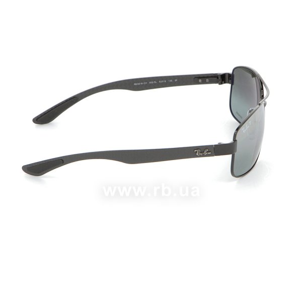   Ray-Ban Chromance Carbon Fibre RB8318CH-002-5L Black | Light Blue Mirror Polarized,  