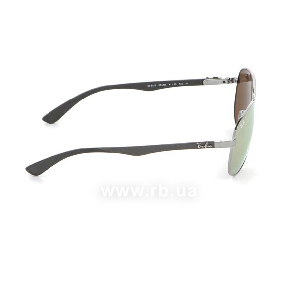   Ray-Ban Carbon Fibre RB8313-004-N3 Gunmetal |Brown Mirror Gold Polarized P3 Plus,  