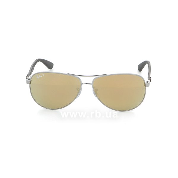   Ray-Ban Carbon Fibre RB8313-004-N3 Gunmetal |Brown Mirror Gold Polarized P3 Plus,  