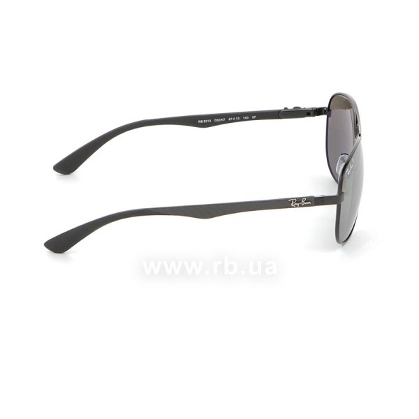   Ray-Ban Carbon Fibre RB8313-002-K7 Black | APX Silver Gradient  Mirror Polarized,  