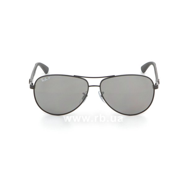   Ray-Ban Carbon Fibre RB8313-002-K7 Black | APX Silver Gradient  Mirror Polarized,  