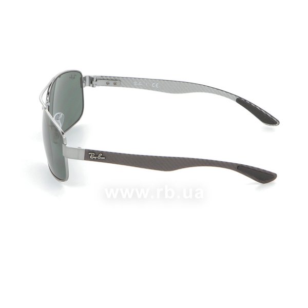   Ray-Ban Carbon Fibre RB8316-004 Gunmetal Carbon| Natural Green (G-15 XLT),  