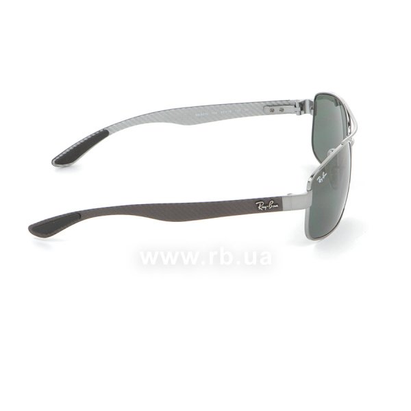   Ray-Ban Carbon Fibre RB8316-004 Gunmetal Carbon| Natural Green (G-15 XLT),  