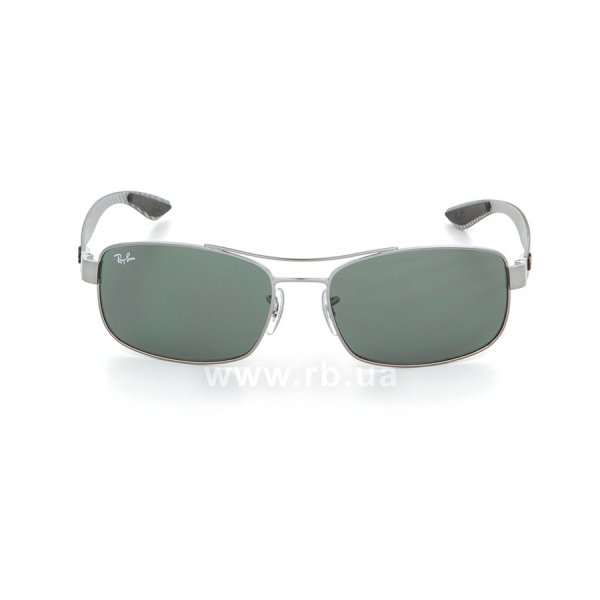   Ray-Ban Carbon Fibre RB8316-004 Gunmetal Carbon| Natural Green (G-15 XLT),  