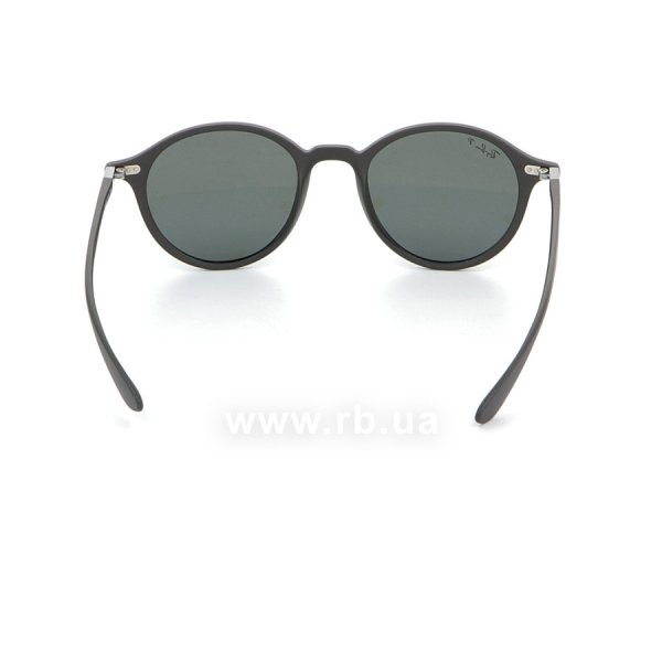   Ray-Ban Liteforce Round RB4237-601S-58 Matt Black/Grey | Natural Green Polarized,  