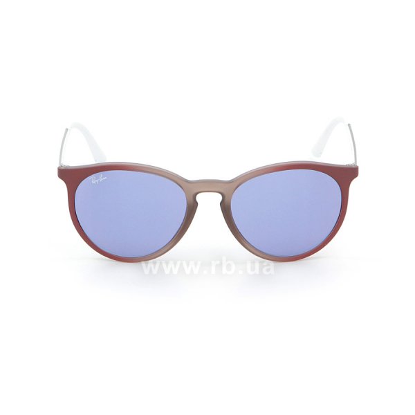   Ray-Ban Youngster Round RB4274-6366-D1 Transparent Red / Silver / White | Dark Violet,  