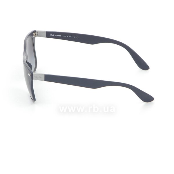 Sunglasses Ray-Ban Liteforce Wayfarer RB4195-6331-8G Matt Dark Blue | Grey Gradient, view from left