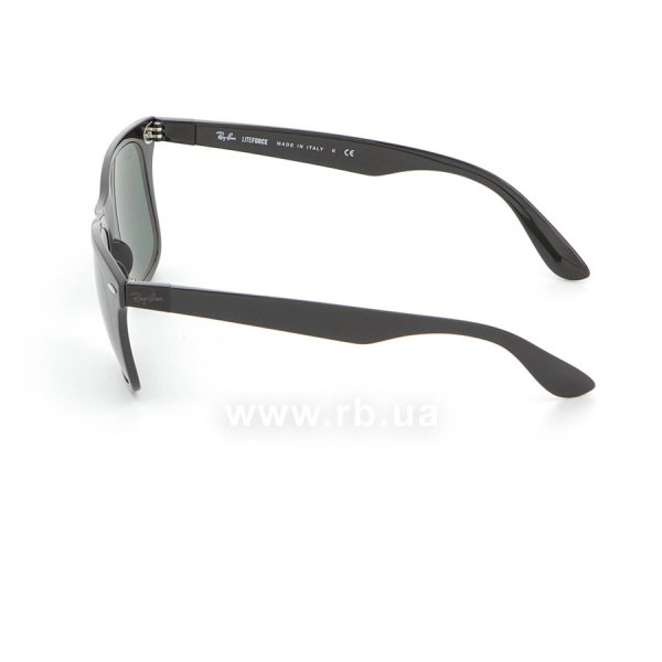  Ray-Ban Liteforce Wayfarer RB4195-601-71 Matt Black | APX Grey/Green,  