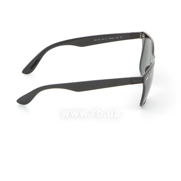   Ray-Ban Liteforce Wayfarer RB4195-601-71 Matt Black | APX Grey/Green,  