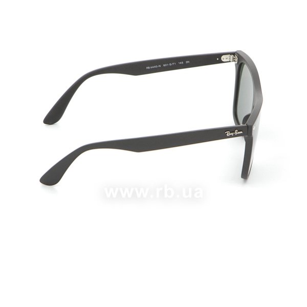   Ray-Ban Blaze Wayfarer RB4440N-601S-71 Matt Black | Green / Grey,  