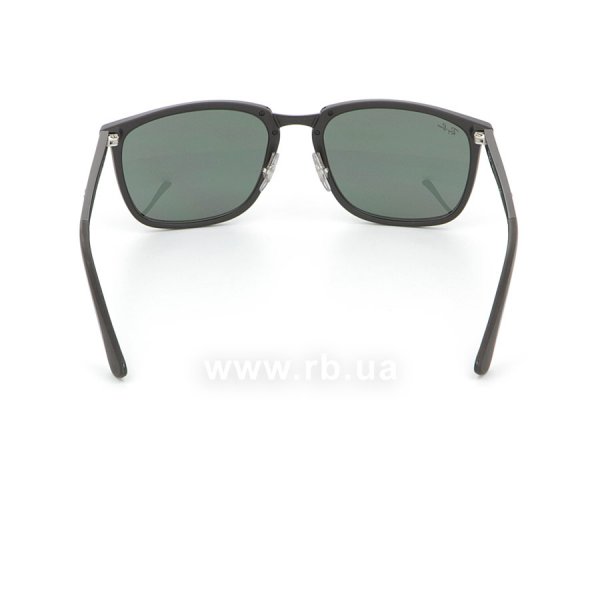   Ray-Ban Highstreet RB4303-601S-71 Matt Black | Grey/Green,  