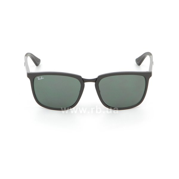   Ray-Ban Highstreet RB4303-601S-71 Matt Black | Grey/Green,  
