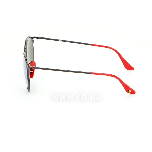   Ray-Ban Scuderia Ferrari Collection RB3602M-F022-30 Black/Red | Crystal Silver Mirror,  