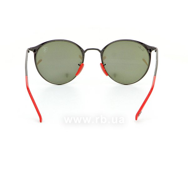   Ray-Ban Scuderia Ferrari Collection RB3602M-F022-30 Black/Red | Crystal Silver Mirror,  