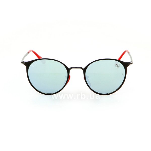   Ray-Ban Scuderia Ferrari Collection RB3602M-F022-30 Black/Red | Crystal Silver Mirror,  