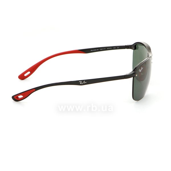   Ray-Ban Scuderia Ferrari Collection RB4302M-F601-71 Black / Red | Green / Grey,  