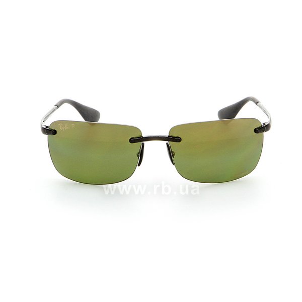   Ray-Ban Chromance RB4255-621-6O Transparent Grey | Green Mirror Chromance Polarized,  
