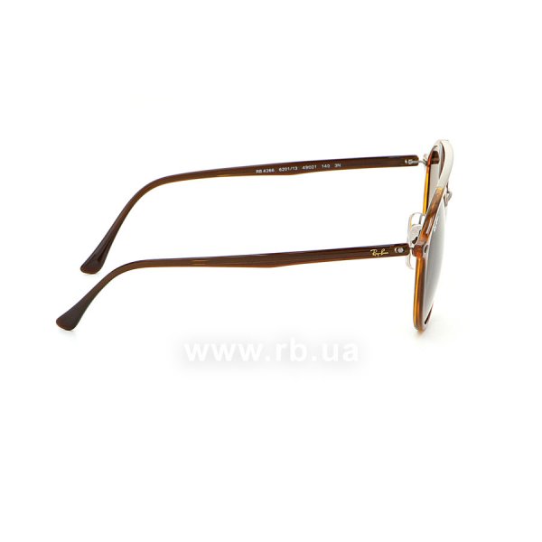   Ray-Ban LightRay Round RB4266-6201-13 Havana| APX Brown Gradient,  
