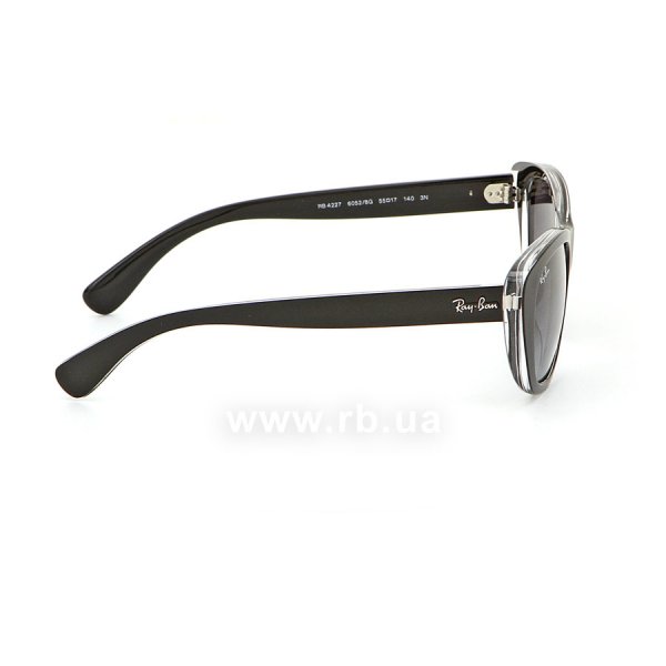   Ray-Ban Highstreet RB4227-6052-8G Matt Black On Crystal | Grey Gradient,  