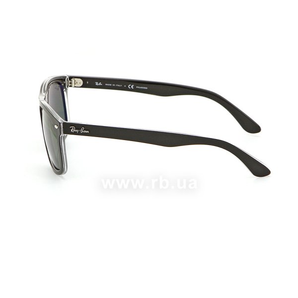   Ray-Ban Highstreet RB4226-6052-9A Matt Black On Crystal | Green/Grey  Polarized,  