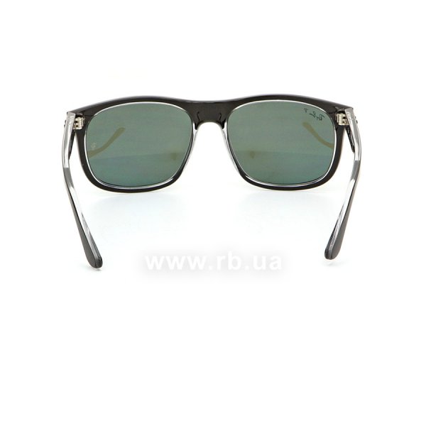   Ray-Ban Highstreet RB4226-6052-9A Matt Black On Crystal | Green/Grey  Polarized,  