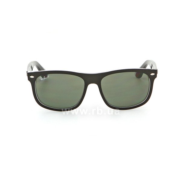   Ray-Ban Highstreet RB4226-6052-9A Matt Black On Crystal | Green/Grey  Polarized,  