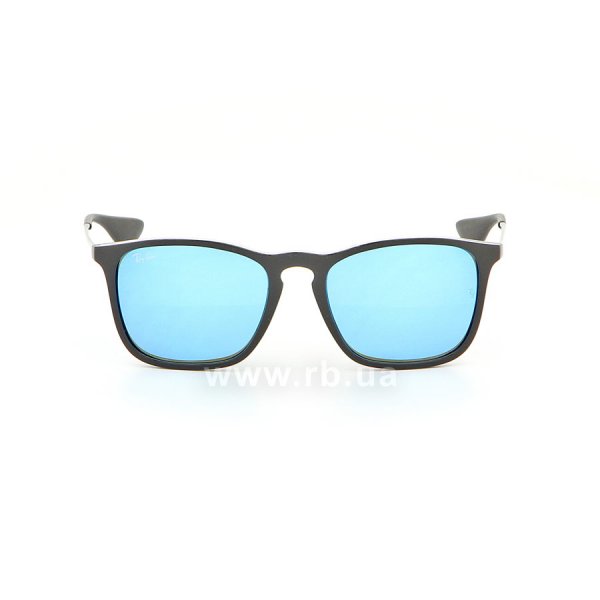   Ray-Ban Chris RB4187-601-55 Black | Blue  Mirror,  