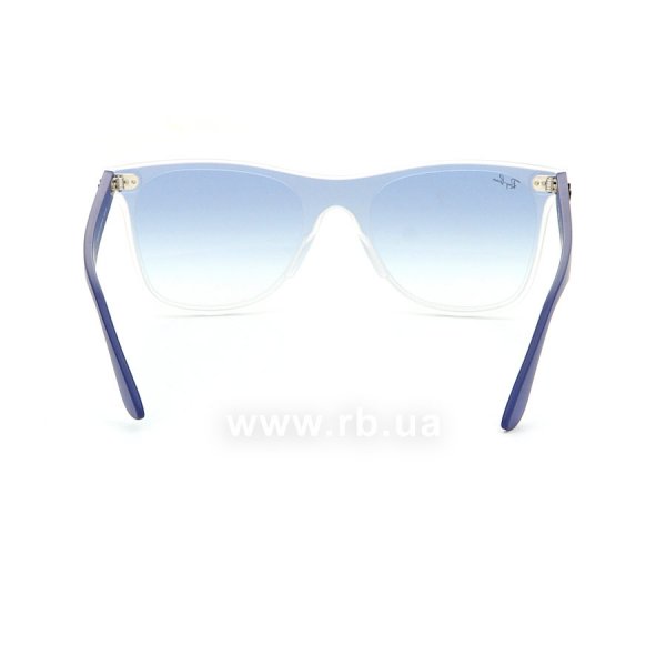   Ray-Ban Blaze Wayfarer RB4440N-6356-X0 Transparent Blue / Blue | Blue Gradient Mirror,  