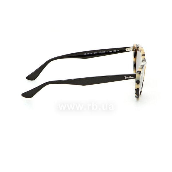   Ray-Ban Nina RB4314N-1251-39 Striped Grey | Dark Grey,  