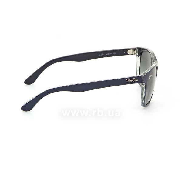   Ray-Ban Highstreet RB4181-6136-71 Blue on Transparent | Grey Gradient,  