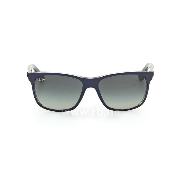   Ray-Ban Highstreet RB4181-6136-71 Blue on Transparent | Grey Gradient,  