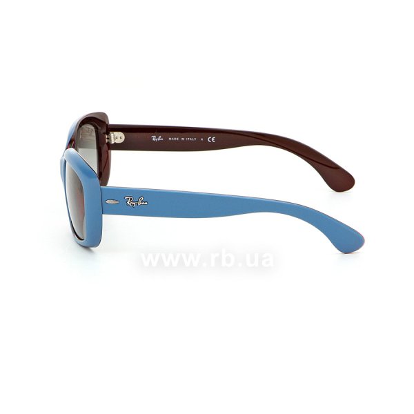   Ray-Ban Jackie Ohh RB4101-6133-11 Blue/Dark Red| Gradient Grey,  