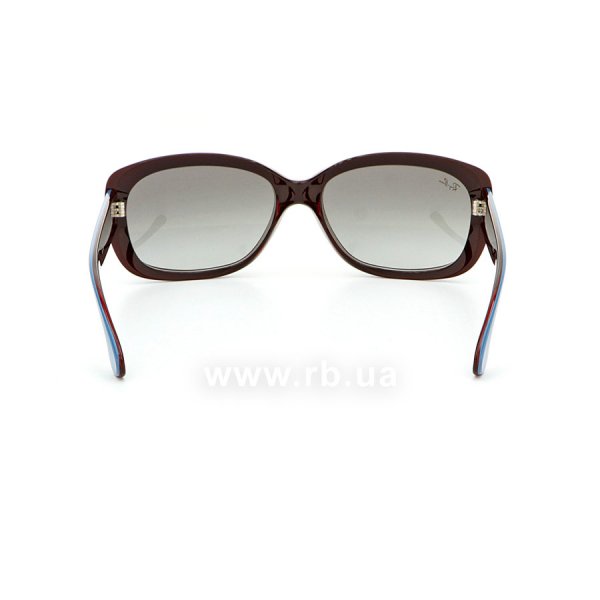   Ray-Ban Jackie Ohh RB4101-6133-11 Blue/Dark Red| Gradient Grey,  