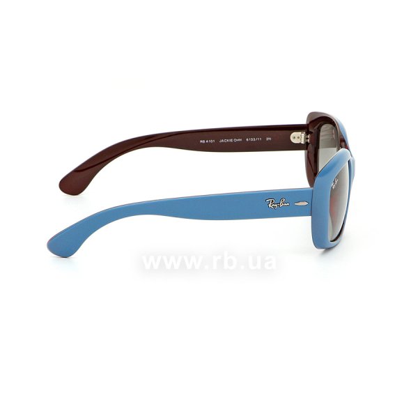   Ray-Ban Jackie Ohh RB4101-6133-11 Blue/Dark Red| Gradient Grey,  