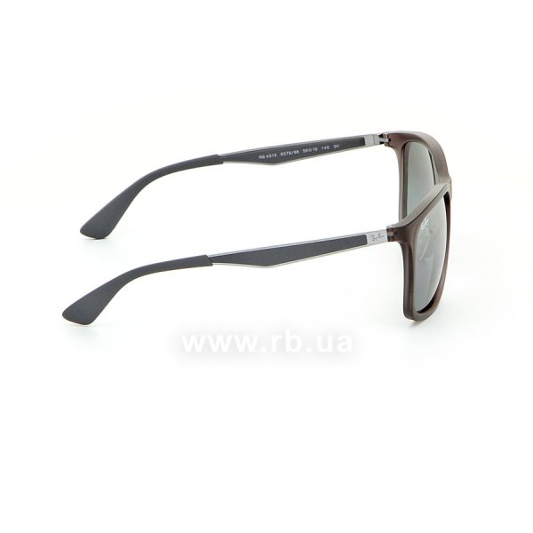   Ray-Ban Active Lifestyle RB4313-6379-88 Black | Gradient Silver Mirror,  