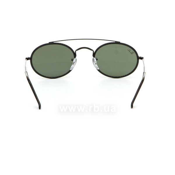   Ray-Ban Oval Double Bridge RB3847N-9120-31 Black | Dark Green,  